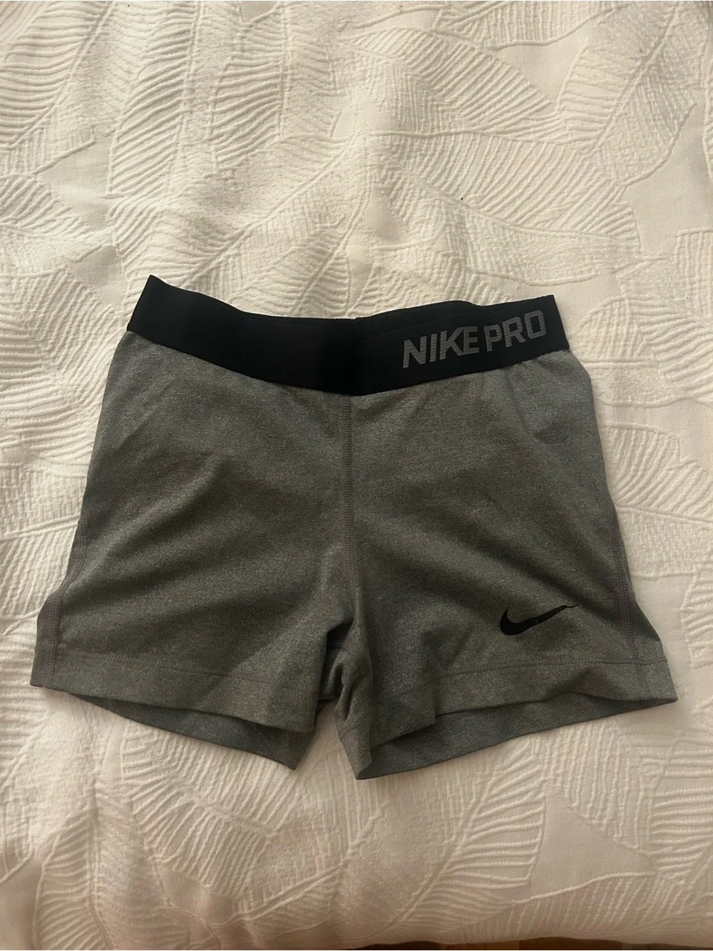 Nike Pro Dri Fit Women's Grey Athletic Shorts